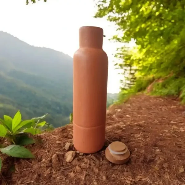 Terracotta Clay Water Bottle 4